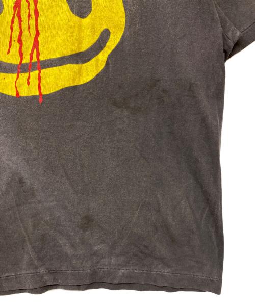 SAINT MICHAEL（セントマイケル）SAINT MICHAEL (セントマイケル) 24AW CP SS TEE / SMILE チャコールグレー サイズ:Lの古着・服飾アイテム