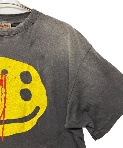 SAINT MICHAEL（セントマイケル）SAINT MICHAEL (セントマイケル) 24AW CP SS TEE / SMILE チャコールグレー サイズ:Lの古着・服飾アイテム