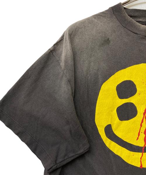 SAINT MICHAEL（セントマイケル）SAINT MICHAEL (セントマイケル) 24AW CP SS TEE / SMILE チャコールグレー サイズ:Lの古着・服飾アイテム