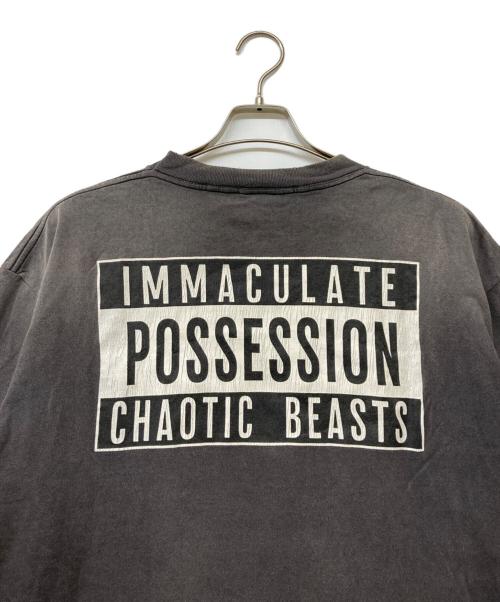 SAINT MICHAEL（セントマイケル）SAINT MICHAEL (セントマイケル) 24AW CP SS TEE / SMILE チャコールグレー サイズ:Lの古着・服飾アイテム