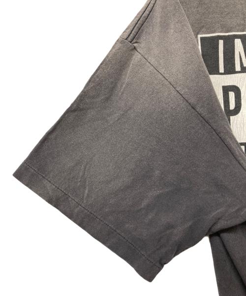 SAINT MICHAEL（セントマイケル）SAINT MICHAEL (セントマイケル) 24AW CP SS TEE / SMILE チャコールグレー サイズ:Lの古着・服飾アイテム