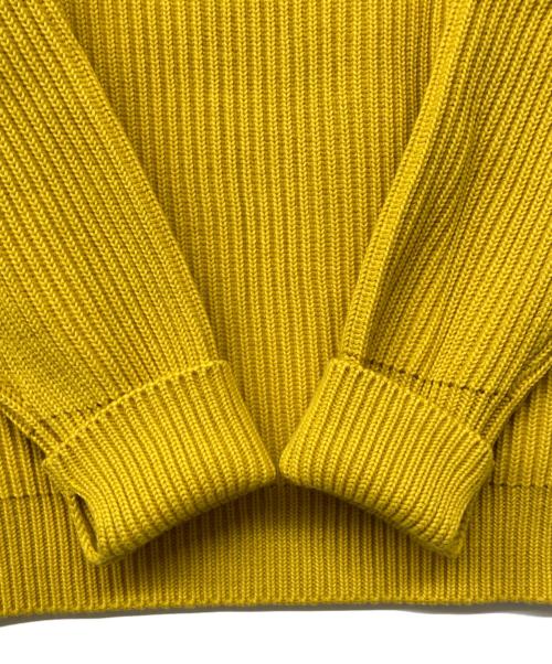 ANDERSEN-ANDERSEN（アンデルセン アンデルセン）ANDERSEN-ANDERSEN (アンデルセン アンデルセン) リブニットセーター イエロー サイズ:Mの古着・服飾アイテム