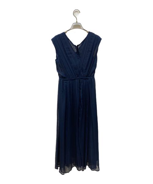 Mystrada（マイストラーダ）Mystrada (マイストラーダ) プリーツ楊柳ワンピース ネイビー サイズ:SIZE34の古着・服飾アイテム