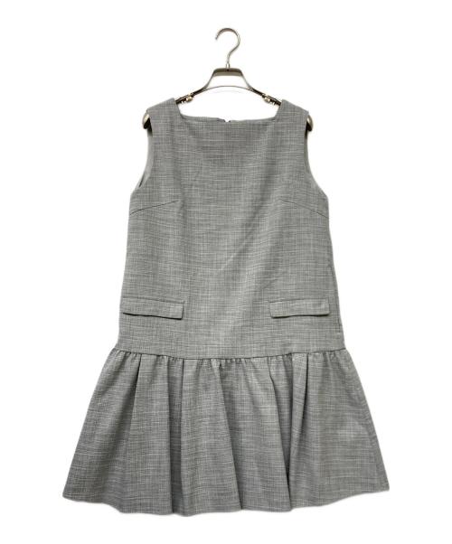 CELFORD（セルフォード）CELFORD (セルフォード) ツィードミニワンピース ライトグレー サイズ:38の古着・服飾アイテム