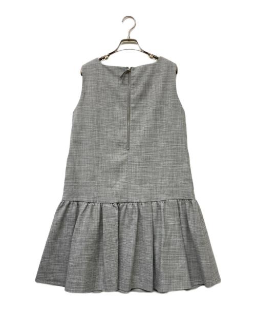 CELFORD（セルフォード）CELFORD (セルフォード) ツィードミニワンピース ライトグレー サイズ:38の古着・服飾アイテム