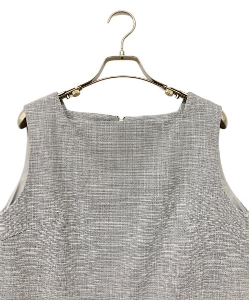 CELFORD（セルフォード）CELFORD (セルフォード) ツィードミニワンピース ライトグレー サイズ:38の古着・服飾アイテム