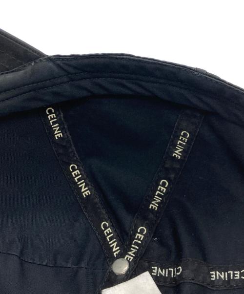 CELINE（セリーヌ）CELINE (セリーヌ) トリオンフ ベースボールキャップ ブラック サイズ:Lの古着・服飾アイテム