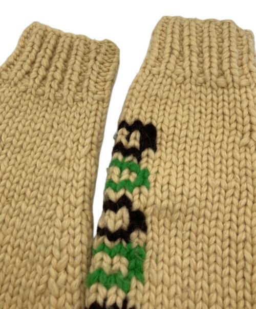 cheswick（チェスウィック）cheswick (チェスウィック) カウチンニットカーディガン ベージュ×ブラウン サイズ:40の古着・服飾アイテム