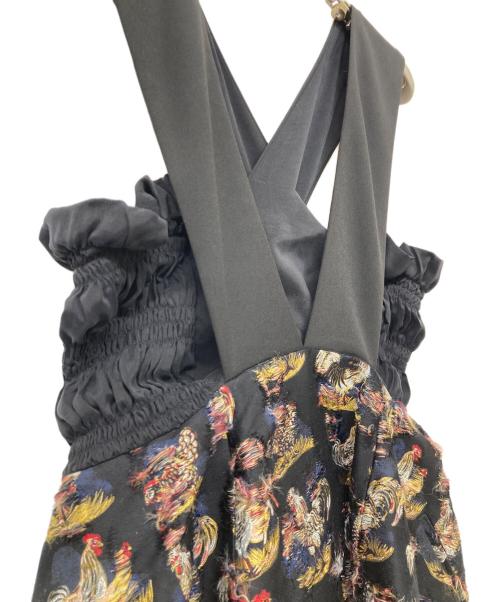 CARVEN（カルヴェン）CARVEN (カルヴェン) 刺繍ジャガードワンピース マルチカラー サイズ:36の古着・服飾アイテム