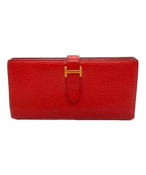 HERMES（エルメス）HERMES (エルメス) ベアンスフレ シェーブル レッドの古着・服飾アイテム