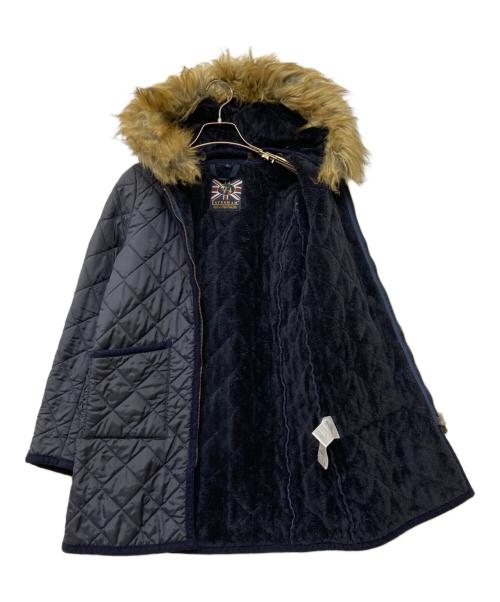 LAVENHAM（ラベンハム）LAVENHAM (ラベンハム) 2wayキルティングジャケット ネイビー サイズ:36の古着・服飾アイテム