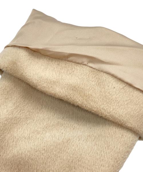 Pinky & Dianne（ピンキーアンドダイアン）Pinky & Dianne (ピンキーアンドダイアン) ベルテッドブルーフォックスファーアンゴラウールコート ベージュ サイズ:38の古着・服飾アイテム