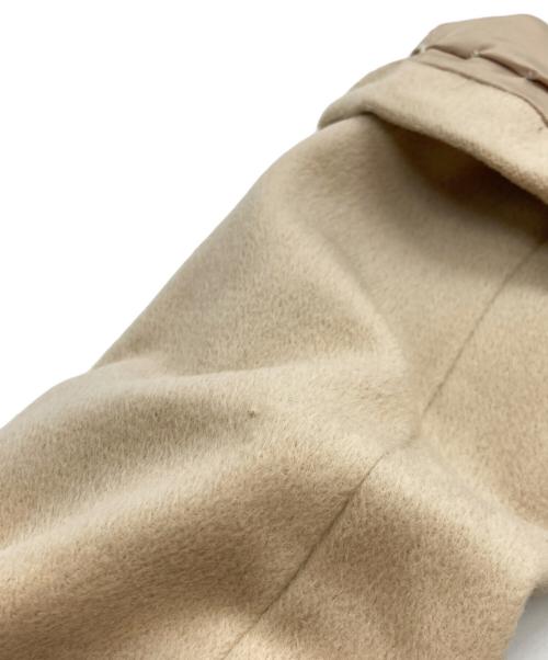 Pinky & Dianne（ピンキーアンドダイアン）Pinky & Dianne (ピンキーアンドダイアン) ベルテッドブルーフォックスファーアンゴラウールコート ベージュ サイズ:38の古着・服飾アイテム