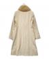 Pinky & Dianne (ピンキーアンドダイアン) ベルテッドブルーフォックスファーアンゴラウールコート ベージュ サイズ:38：6000円