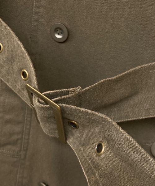 goa（ゴア）goa (ゴア) 00s Y2K メタルボタンギミックトレンチコート オリーブ サイズ:FREEの古着・服飾アイテム