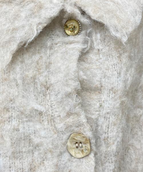 willfully（ウィルフリー）willfully (ウィルフリー) リバーシブル ブラッシュド ライトリー ニット カーディガン ベージュ サイズ:Sの古着・服飾アイテム