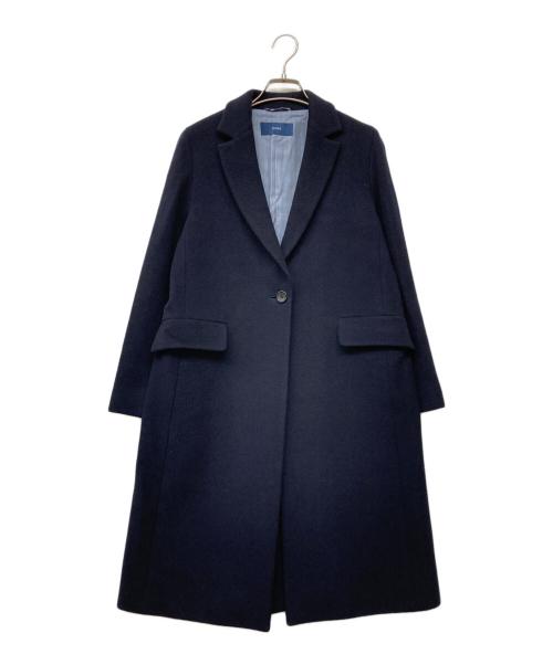 SHIPS（シップス）SHIPS (シップス) SUPER100'S チェスターコート20FW ネイビー サイズ:36の古着・服飾アイテム