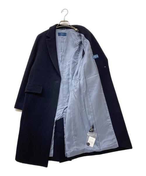 SHIPS（シップス）SHIPS (シップス) SUPER100'S チェスターコート20FW ネイビー サイズ:36の古着・服飾アイテム