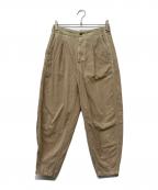POLO RALPH LAURENポロ・ラルフローレン）の古着「QRタグ Cotton Herringbone  Curved Tapered Pants」｜ベージュ