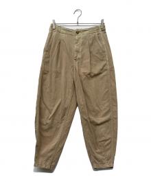 POLO RALPH LAUREN（ポロ・ラルフローレン）の古着「QRタグ Cotton Herringbone  Curved Tapered Pants」｜ベージュ