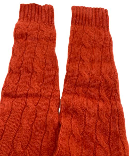 POLO RALPH LAUREN（ポロ・ラルフローレン）POLO RALPH LAUREN (ポロ・ラルフローレン) QRタグ ケーブルウールカシミヤクルーネックセーター レッド サイズ:Sの古着・服飾アイテム