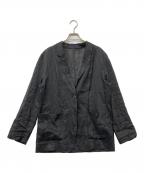 Spick and Spanスピック＆スパン）の古着「25SS ラミーミックスシアージャケット」｜ブラック