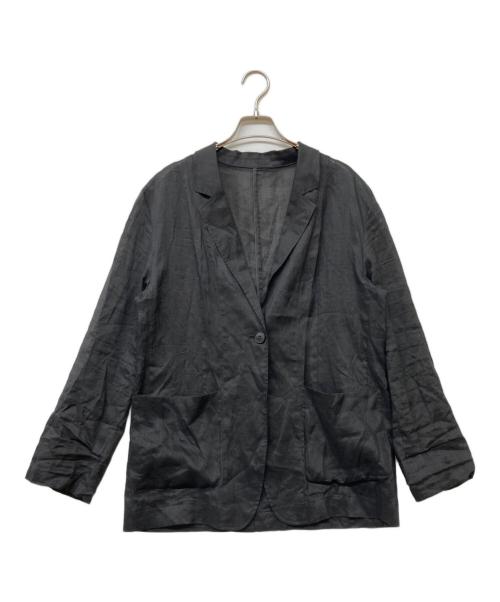 Spick and Span（スピック＆スパン）Spick and Span (スピック＆スパン) 25SS ラミーミックスシアージャケット ブラック サイズ:size36の古着・服飾アイテム