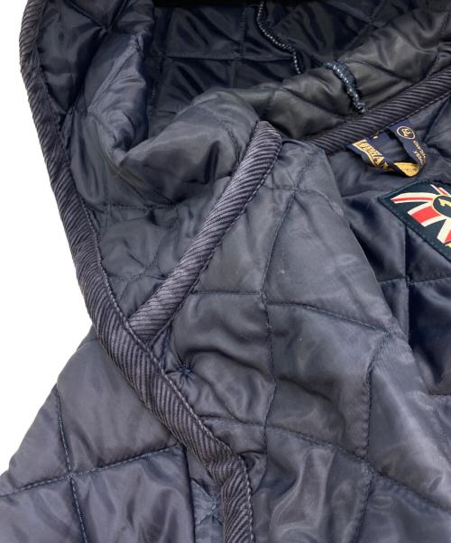 LAVENHAM（ラベンハム）LAVENHAM (ラベンハム) フーデッドキルティングコート ネイビー サイズ:Sの古着・服飾アイテム