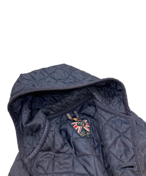LAVENHAM（ラベンハム）LAVENHAM (ラベンハム) フーデッドキルティングコート ネイビー サイズ:Sの古着・服飾アイテム