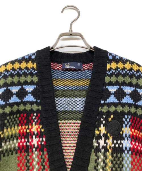 FRED PERRY（フレッドペリー）FRED PERRY (フレッドペリー) Thick Chunky Knit(シック チャンキー ニット) マルチカラー サイズ:SIZE36の古着・服飾アイテム