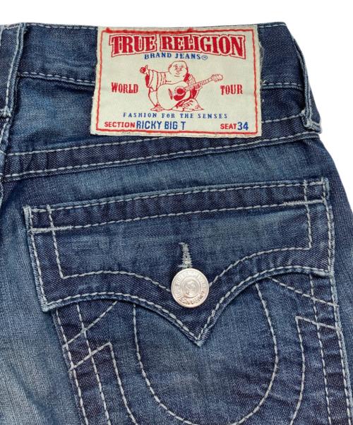 TRUE RELIGION（トゥルー レリジョン）TRUE RELIGION (トゥルー レリジョン) RICKY BIG T デニムパンツ ブルー サイズ:29の古着・服飾アイテム