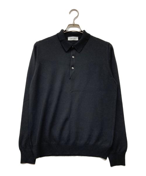 GRAN SASSO（グランサッソ）GRAN SASSO (グランサッソ) ニットポロシャツ ブラック サイズ:50の古着・服飾アイテム