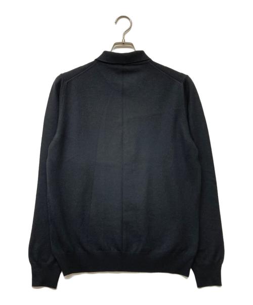 GRAN SASSO（グランサッソ）GRAN SASSO (グランサッソ) ニットポロシャツ ブラック サイズ:50の古着・服飾アイテム