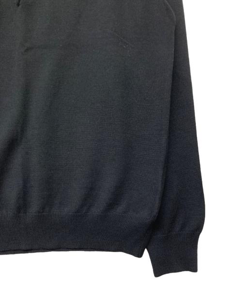 GRAN SASSO（グランサッソ）GRAN SASSO (グランサッソ) ニットポロシャツ ブラック サイズ:50の古着・服飾アイテム