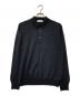 GRAN SASSO（グランサッソ）の古着「ニットポロシャツ」｜ブラック
