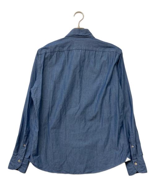 giannetto（ジャンネット）giannetto (ジャンネット) カッタウェイカラーシャツ ブルー サイズ:15 1/2の古着・服飾アイテム