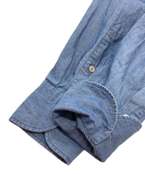 giannetto（ジャンネット）giannetto (ジャンネット) カッタウェイカラーシャツ ブルー サイズ:15 1/2の古着・服飾アイテム