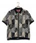 SUPREME（シュプリーム）の古着「22SS Abstract Textured Zip Up Polo」｜ベージュ×ブラック