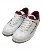NIKEナイキ）の古着「Air Jordan 2 Retro Low Cherrywood」｜ボルドー×ホワイト