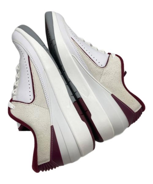 NIKE（ナイキ）NIKE (ナイキ) Air Jordan 2 Retro Low Cherrywood ボルドー×ホワイト サイズ:US11の古着・服飾アイテム