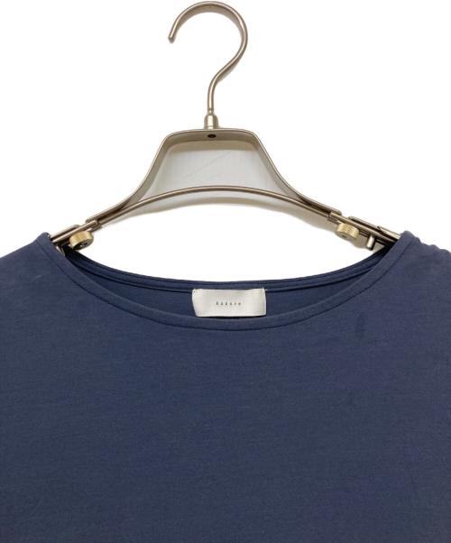 KAGURE（カグレ）KAGURE (カグレ) ボートネック7分袖ワイドカットソー ネイビー サイズ:FREEの古着・服飾アイテム