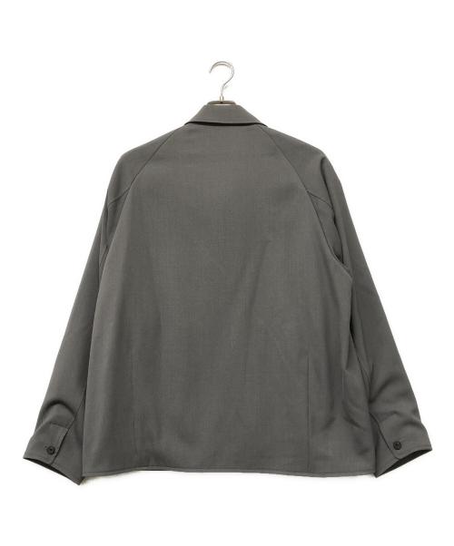 PUBLIC TOKYO（パブリックトウキョウ）PUBLIC TOKYO (パブリックトウキョウ) AQUA WOOLカルゼジップブルゾン グレー サイズ:2の古着・服飾アイテム