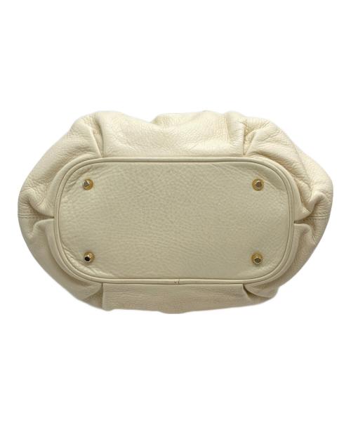 MORABITO（モラビト）MORABITO (モラビト) NINA レザーハンドバッグ ホワイトの古着・服飾アイテム