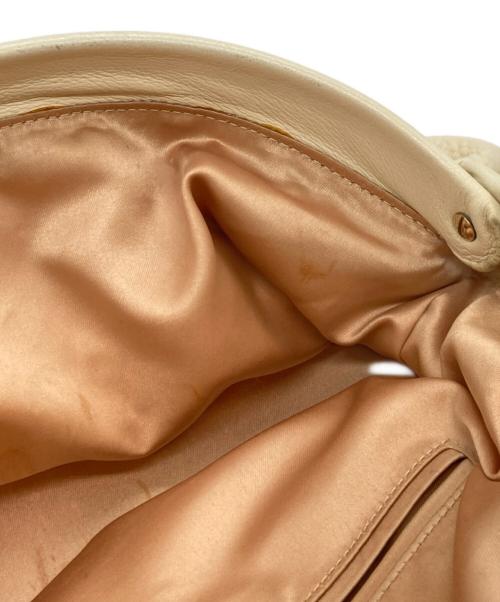 MORABITO（モラビト）MORABITO (モラビト) NINA レザーハンドバッグ ホワイトの古着・服飾アイテム