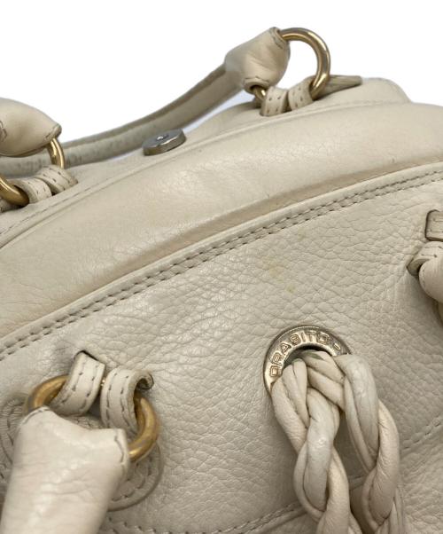 MORABITO（モラビト）MORABITO (モラビト) NINA レザーハンドバッグ ホワイトの古着・服飾アイテム