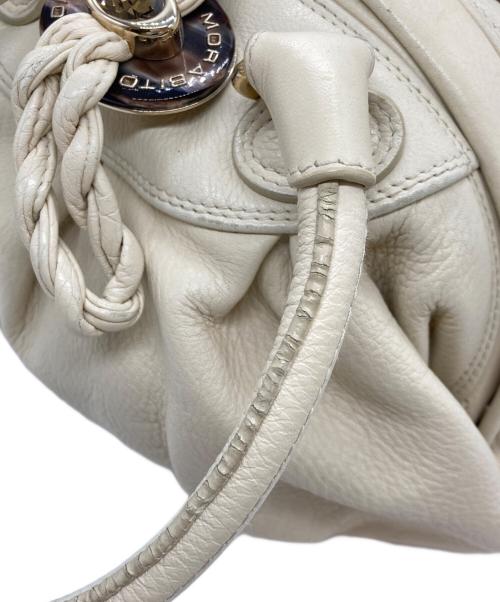MORABITO（モラビト）MORABITO (モラビト) NINA レザーハンドバッグ ホワイトの古着・服飾アイテム