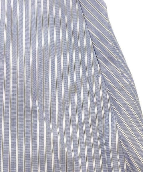 ATON（エイトン）ATON (エイトン) ギザコットン ストライプスカート ブルー サイズ:size1の古着・服飾アイテム