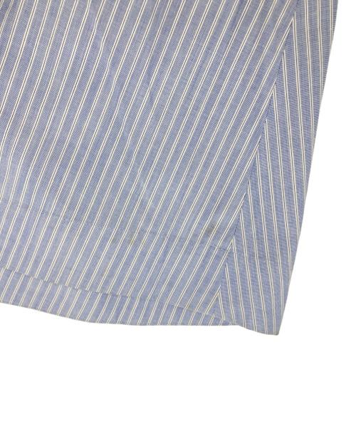 ATON（エイトン）ATON (エイトン) ギザコットン ストライプスカート ブルー サイズ:size1の古着・服飾アイテム