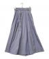ATON (エイトン) ギザコットン ストライプスカート ブルー サイズ:size1：12000円