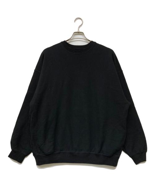 Graphpaper（グラフペーパー）Graphpaper (グラフペーパー) 24AW AZUMA Terry Crew Neck Sweat ブラック サイズ:2の古着・服飾アイテム